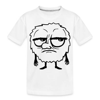 Dessin animé Monstres Roulez des yeux - T-shirt bio Premium Enfant - blanc - Devant