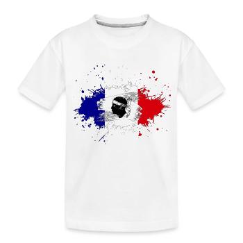 Splash Tricolore Corse - T-shirt bio Premium Enfant - blanc - Devant