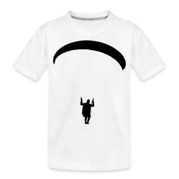 Gleitschirm 1 gif test - Kinder Premium Bio T-Shirt - Weiß - Vorne