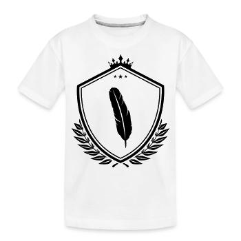 Armoiries des plumes - T-shirt bio Premium Enfant - blanc - Devant