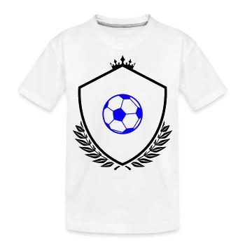 Armoiries de football - T-shirt bio Premium Enfant - blanc - Devant