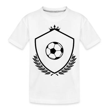 Armoiries de football - T-shirt bio Premium Enfant - blanc - Devant