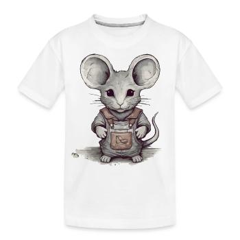 La petite souris - T-shirt bio Premium Enfant - blanc - Devant