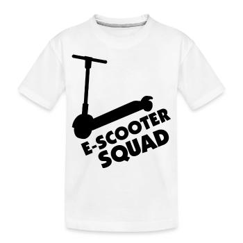E-Scooter Roller Scooter - T-shirt bio Premium Enfant - blanc - Devant