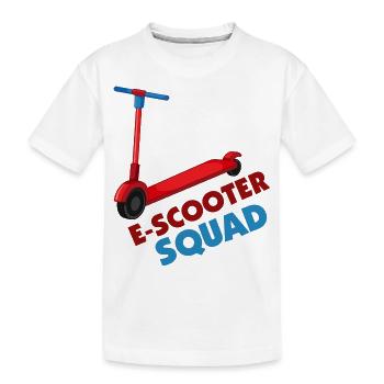 E-Scooter Roller Scooter - T-shirt bio Premium Enfant - blanc - Devant
