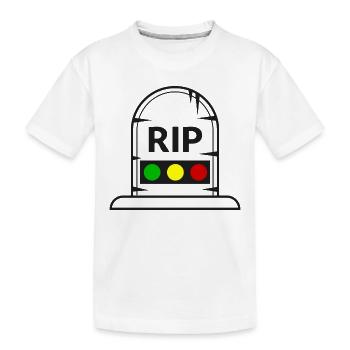 Feu tricolore reposer en toute tranquillité RIP - T-shirt bio Premium Enfant - blanc - Devant