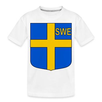 ENG shield - Kids' Premium Organic T-Shirt - white - Front