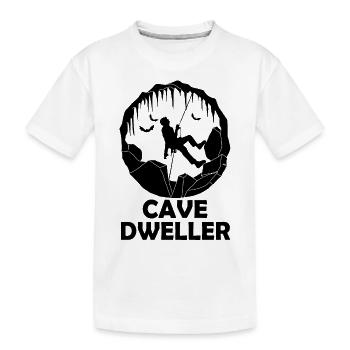 Cave Dweller - Caving - Cave Explorer Speleology - Kids' Premium Organic T-Shirt - white - Front