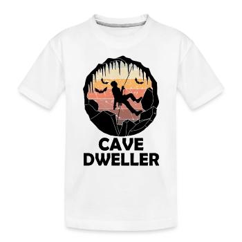 Cave Dweller - Caving - Cave Explorer Speleology - Kids' Premium Organic T-Shirt - white - Front