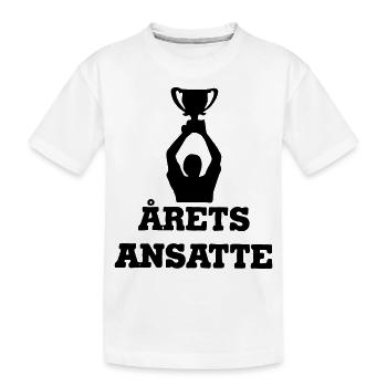 employee of the year - Kids' Premium Organic T-Shirt - white - Front