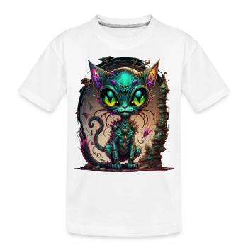 Chat Galaxy - T-shirt bio Premium Enfant - blanc - Devant