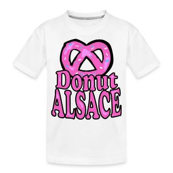 Alsace Donut Pretzel - Kids' Premium Organic T-Shirt - white - Front