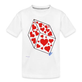 Cube d’Amour - T-shirt bio Premium Enfant - blanc - Devant