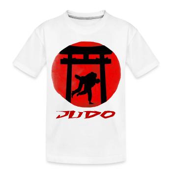 Judo - T-shirt bio Premium Enfant - blanc - Devant