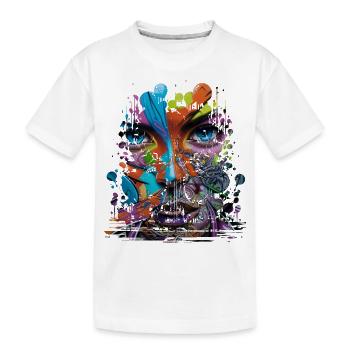 Graffiti Street Art Spray Couleurs Cool Artiste Rétro - T-shirt bio Premium Enfant - blanc - Devant
