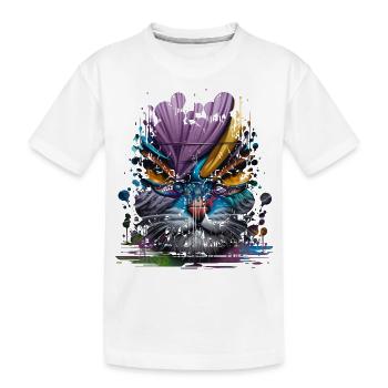 graffiti street art spray couleurs cool artiste rétro - T-shirt bio Premium Enfant - blanc - Devant