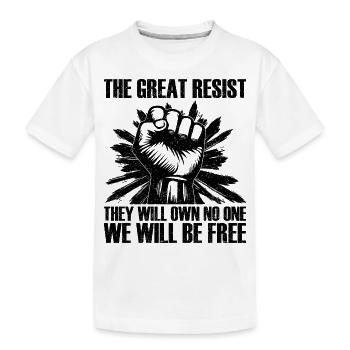 The Great Resist - Kids' Premium Organic T-Shirt - white - Front