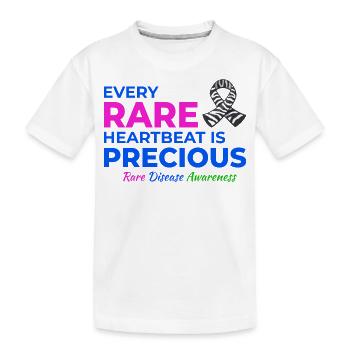 Sensibilisation aux maladies rares de Precious Heartbeats - T-shirt bio Premium Enfant - blanc - Devant