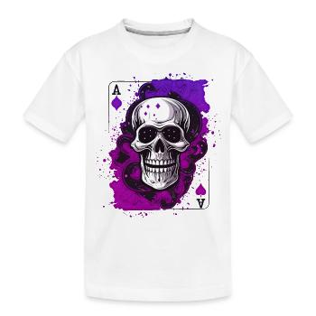 Kiss My Ace jeu de poker jeu de cartes casino saké - T-shirt bio Premium Enfant - blanc - Devant