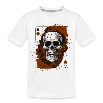 Kiss My Ace jeu de poker jeu de cartes casino saké - T-shirt bio Premium Enfant - blanc - Devant