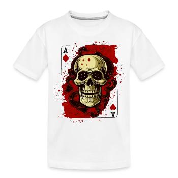Kiss My Ace jeu de poker jeu de cartes casino saké - T-shirt bio Premium Enfant - blanc - Devant