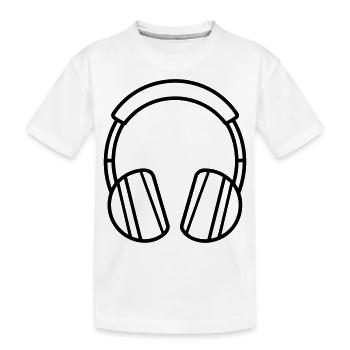 Gaming-Headset - Kinder Premium Bio T-Shirt - Weiß - Vorne