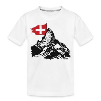 Horu - Cervin - Zermatt - T-Shirt - T-shirt bio Premium Enfant - blanc - Devant