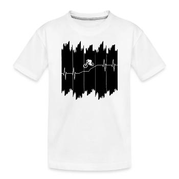 Downhill - Kinder Premium Bio T-Shirt - Weiß - Vorne