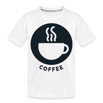 Kaffee Morgen Frühstück - Kinder Premium Bio T-Shirt - Weiß - Vorne