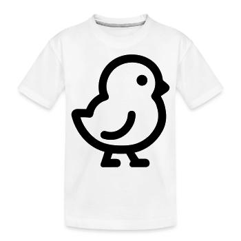 chick - Kids' Premium Organic T-Shirt - white - Front