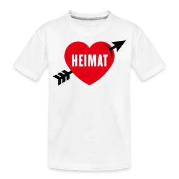 Heimatliebe (Heimat, Heimatland, Heimatstadt / 3C) - Kinder Premium Bio T-Shirt - Weiß - Vorne
