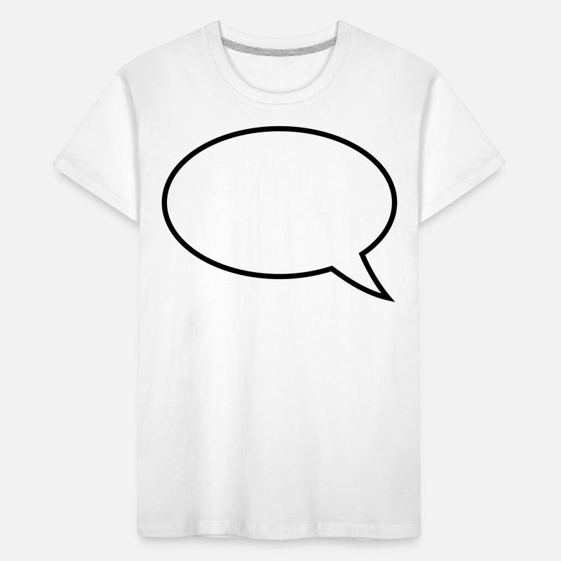 Conception de bulles de dialogue T-shirt bio Premium Enfant