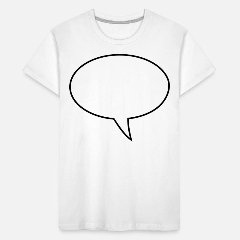 Speech bubble design right Kids' Premium Organic T-Shirt