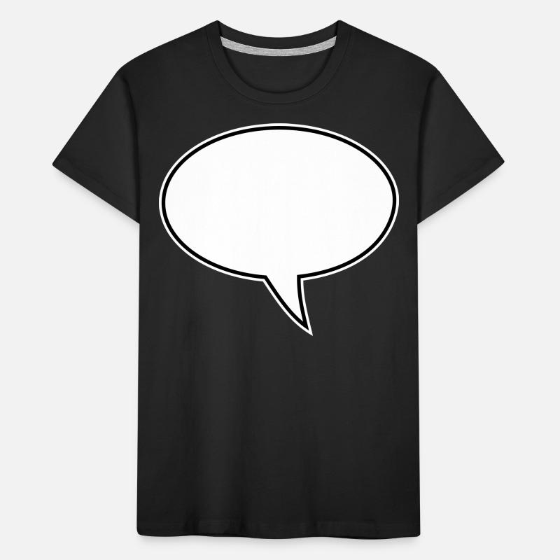 Speech bubble design right Kids' Premium Organic T-Shirt