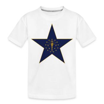 Indiana Fan T-Shirt – Show pride! - Kids' Premium Organic T-Shirt - white - Front