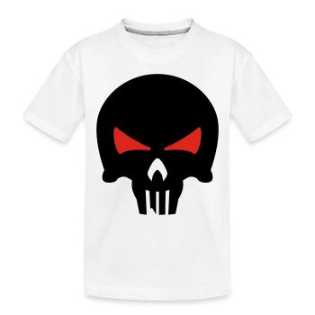 bone head - Kinder Premium Bio T-Shirt - Weiß - Vorne