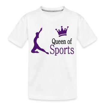 sport - Kinder Premium Bio T-Shirt - Weiß - Vorne