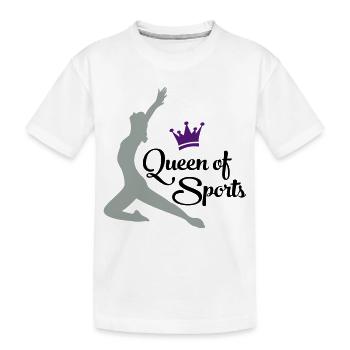 sport - Kinder Premium Bio T-Shirt - Weiß - Vorne