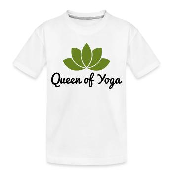yoga - Kinder Premium Bio T-Shirt - Weiß - Vorne