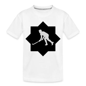 Uni-hockey star - Kids' Premium Organic T-Shirt - white - Front