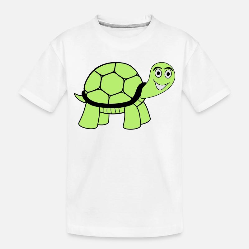 Schildkröte - Kinder Premium Bio T-Shirt - Weiß