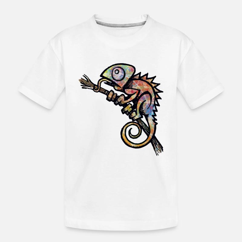 caméléon - T-shirt bio Premium Enfant - blanc