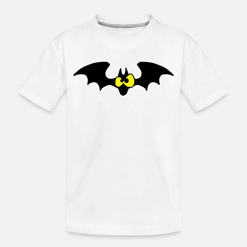 Fledermaus - Kinder Premium Bio T-Shirt - Weiß