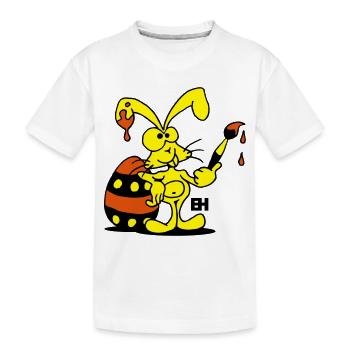 Osterhase - Kinder Premium Bio T-Shirt - Weiß - Vorne