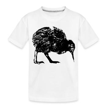 Kiwi Nouvelle-Zélande et Auckland - T-shirt bio Premium Enfant - blanc - Devant