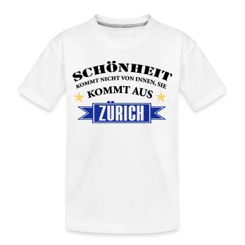 Beauté de Zurich - T-shirt bio Premium Enfant - blanc - Devant