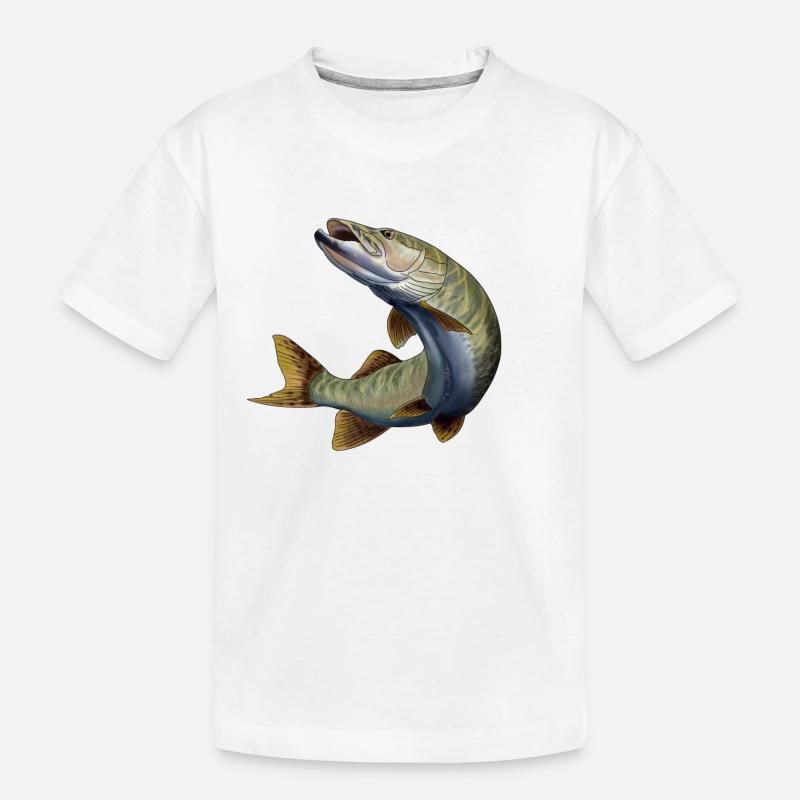 Hecht - Kinder Premium Bio T-Shirt - Weiß
