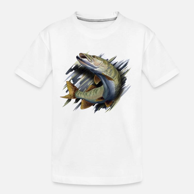 Hecht - Kinder Premium Bio T-Shirt - Weiß
