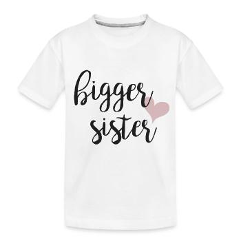 plus grande soeur - T-shirt bio Premium Enfant - blanc - Devant