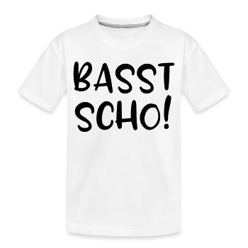 Basst scho, lustige Bayern - Kinder Premium Bio T-Shirt - Weiß - Vorne